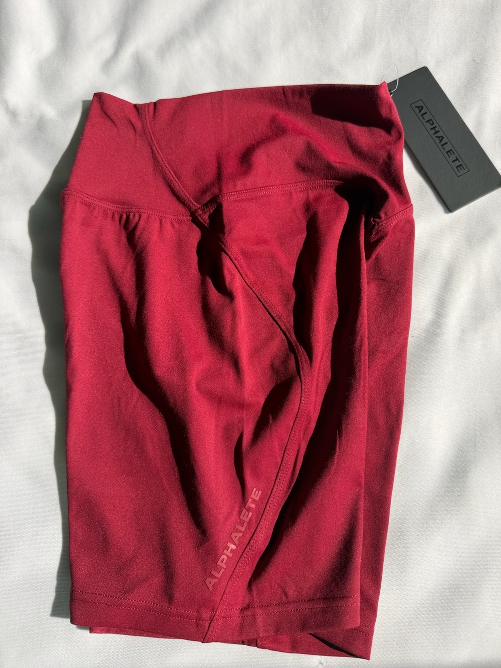 Small Burgundy Alphalete Short